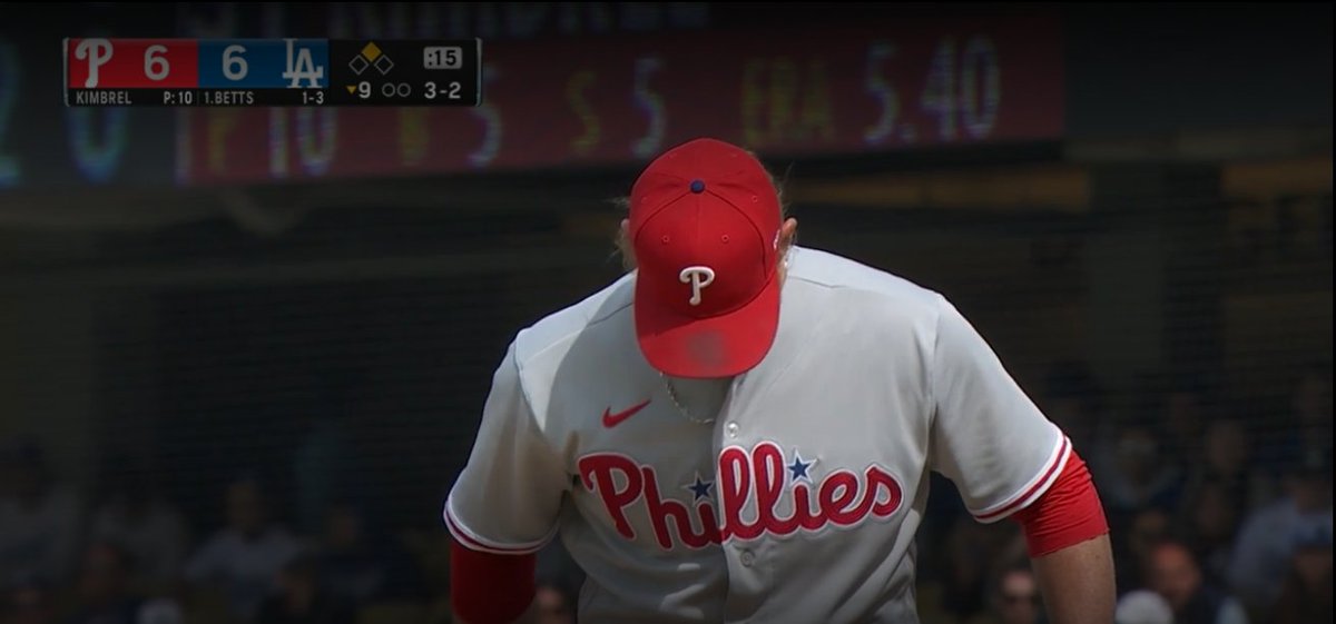 FourToeSports's tweet image. Was watching the end of the Phillies game today and noticed Kimbrel going to the hat a little too often, so I went through some older games and noticed this...

Anyone got an explanation other than pine tar?