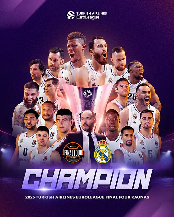 Mi Equipo, mi Orgullo, mi Pasión, mi Escudo...
¡CAMPEONES DE EUROPA!
La Euroliga más increíble que recuerde en la Historia de mi <a href="/RMBaloncesto/">Real Madrid Basket</a>
GRACIAS DE CORAZÓN 🥹💙