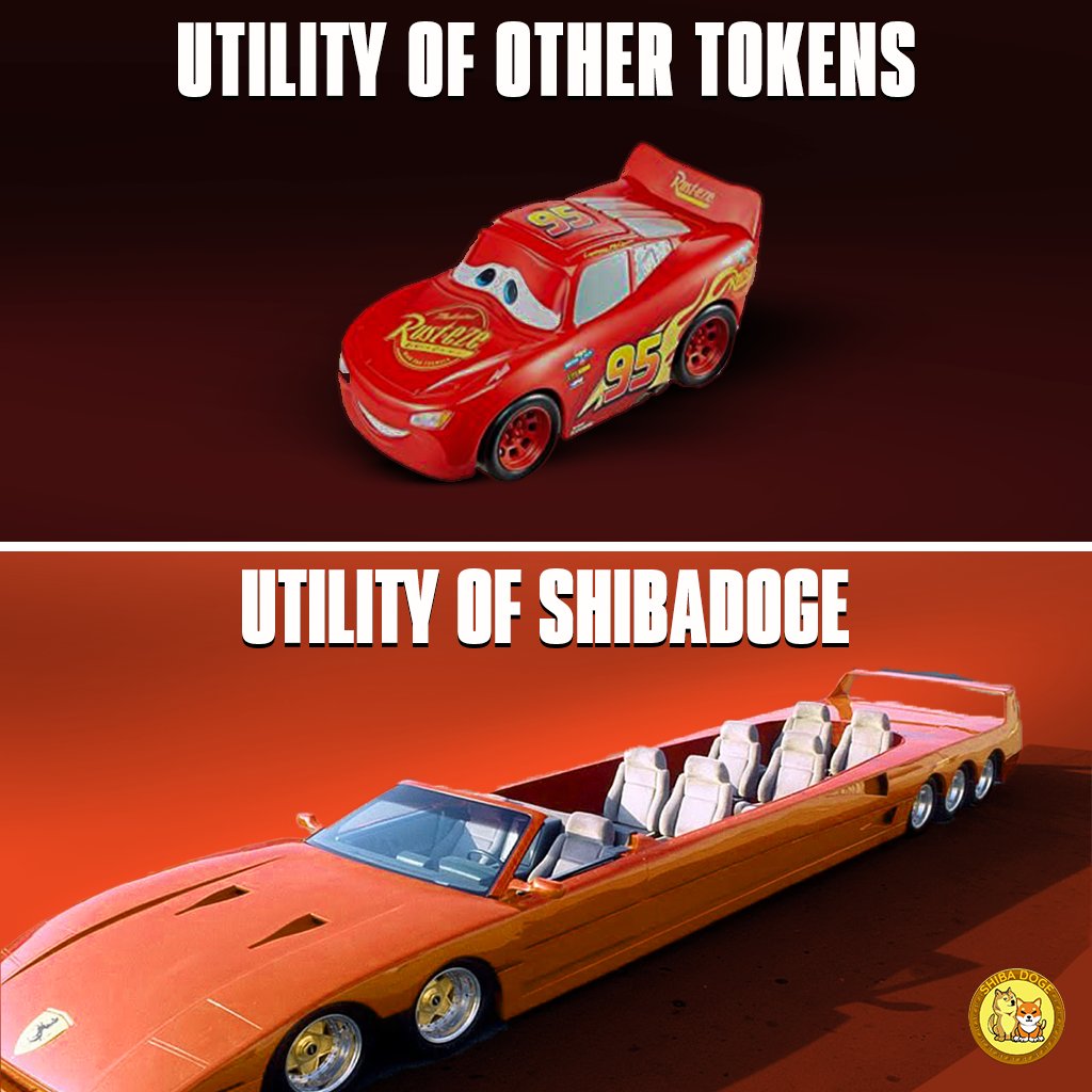 RealShibaDoge's tweet photo. #ShibaDoge is like a #Ferrari Limo 🤣

We love, protect, reward and educate our #community of over 400K

Partnered with @memes 50M fans

5% holders
5% locked liquidity 
5% project development

#Burns on every transaction 
#NFTs that include #rewards

VS

Very risky 0% projects 🤷‍♂️ https://t.co/bBsonedCSY
