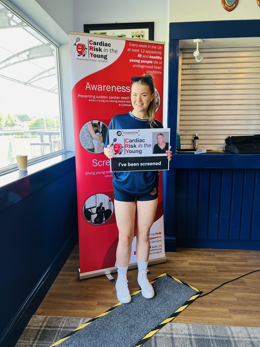 Huge thanks to <a href="/WPRFC_Rugby/">Winnington Park RFC</a> for hosting the <a href="/CRY_UK/">CRY</a>  screening this weekend. Special thanks <a href="/theresilientkid/">Ashley Costello she/her</a> and the Girls U16 for making this possible ❤️ 103 young adults screened with 4 referrals all made possible by the amazing <a href="/CRY_UK/">CRY</a> Screening Team ❤️