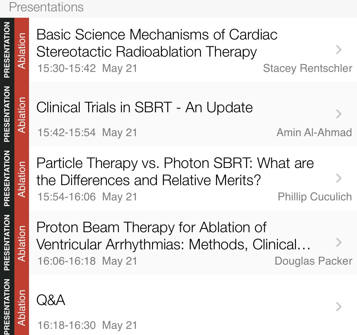 Final session of #HRS2023! Talking CRA for the treatment of VT. #CRAforVT #RadiateVT @HRSonline @DoctorPhillEP @aalahmadmd @samsonpp @RentschlerLab Dr. Pierre Qian, Dr. Doug Packer