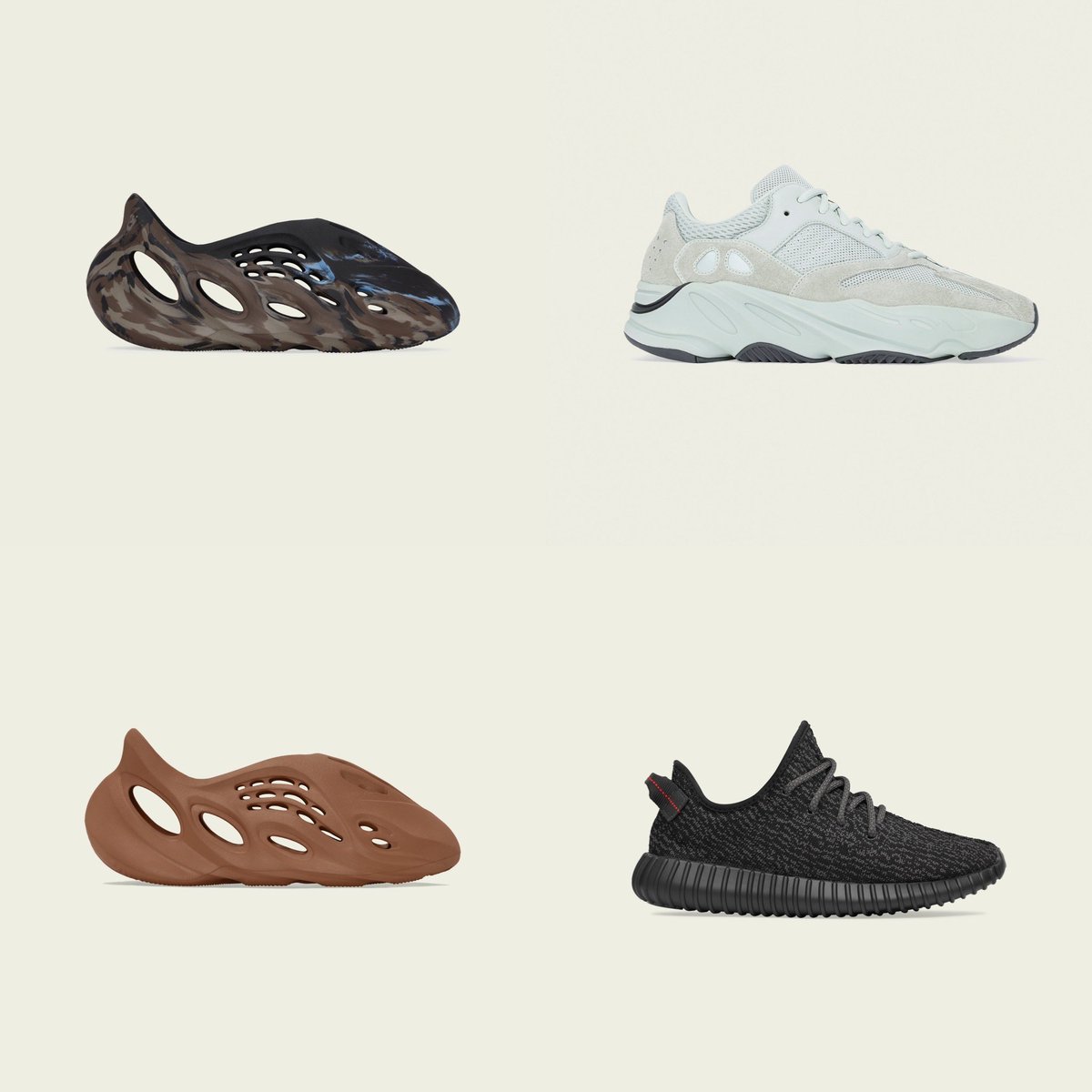 Yeezyinfluence_'s tweet photo. Official images YEEZY launches Starting 5/31- 6/2
5/31(US) 
6/1(EU) 
6/2(AU/NZ/Asia) 
(Link In Bio for details)
Onyx  Carbon  Beluga  Slate White CMPCT  UB 500  Covellite  Azure Stone Teal  Tephra  Cinder  Foam Salt Zebra  Onyx  Clay Red  Pirate Black Clay Taupe  Stone Salt https://t.co/yZAkWFaBeX