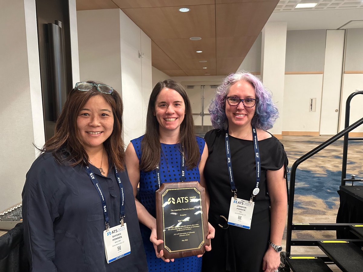 Yale PCCSM (@yalepccsm) on Twitter photo 🍾Congratulations🍾 Dr. McAvoy, on your much deserved recognition. Your hard work and dedication to medical education goes above and beyond.
⭐️⭐️⭐️⭐️⭐️
#YalePCCSM #WomenInMedicine #ATS2023 #FellowToFaculty #YalePCCSMProud
<a href="/KaminskiMed/">Naftali Kaminski</a> 🍾Congratulations🍾 Dr. McAvoy, on your much deserved recognition. Your hard work and dedication to medical education goes above and beyond.
⭐️⭐️⭐️⭐️⭐️
#YalePCCSM #WomenInMedicine #ATS2023 #FellowToFaculty #YalePCCSMProud
<a href="/KaminskiMed/">Naftali Kaminski</a>