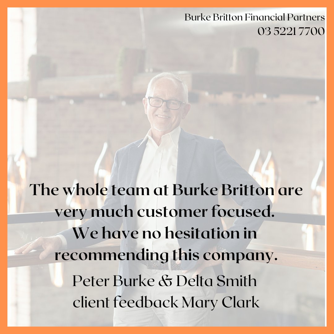BurkeBrittonFP's tweet image. #BBFP #customerfocused #clientfeedback #nohesitation #financialplanning #finances #Geelong #testimonial