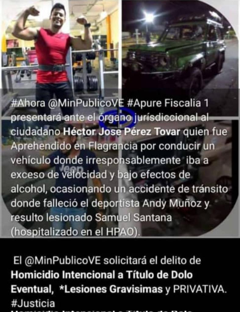 Elenzay_LG's tweet photo. Señor fiscal @TarekWiliamSaab nuestro hermano y amigo Andy Muñoz perdió la vida por la negligencia de un conductor en estado de ebriedad #JusticiaParaAndy nuestro hermano era Atleta y campeón nacional de Judo NO tenía vicios como lo han hecho saber, exigimos justicia. https://t.co/iI5I1tEcVU