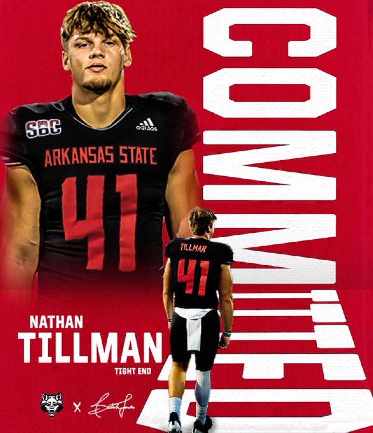 Nathan Tillman (@24nate_) on Twitter photo New home‼️<a href="/AStateFB/">Arkansas State Football</a> <a href="/CoachNickGrimes/">Nick Grimes</a> <a href="/CoachTillman_/">Dakota Tillman</a> #WolvesUp #ADifferentBreed New home‼️<a href="/AStateFB/">Arkansas State Football</a> <a href="/CoachNickGrimes/">Nick Grimes</a> <a href="/CoachTillman_/">Dakota Tillman</a> #WolvesUp #ADifferentBreed