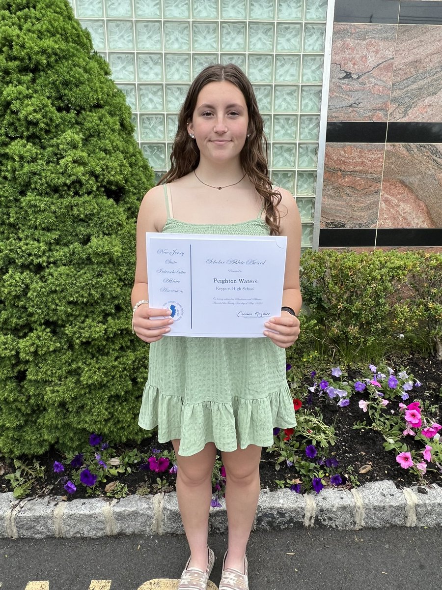 Congratulations to Keyport’s 2022-2023 NJSIAA Scholar Athlete. We are so proud of all your accomplishments Peighton. Once a Red Raider, always a Red Raider ❤️🤍