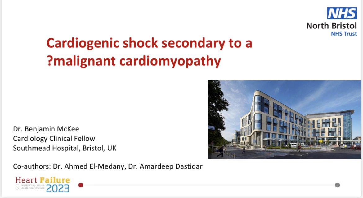 Our @NorthBristolNHS @MedicineNbt  #CardiologyFellow Dr Ben McKee absolutely smashing it at the @escardio #HeartFailure2023 Congress 👏👏