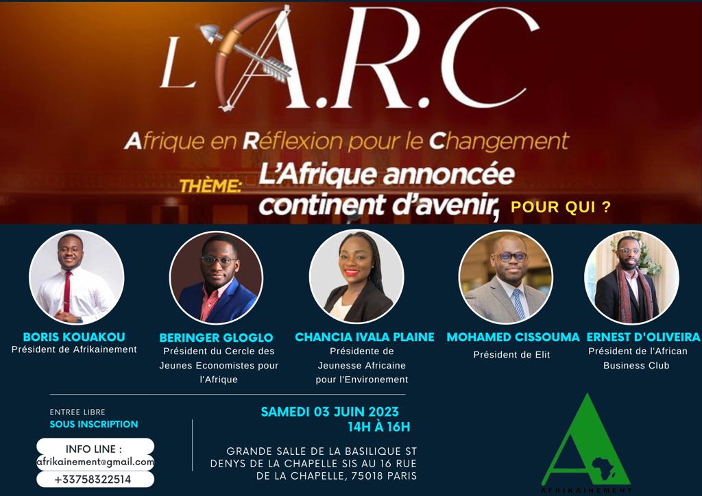 AssoElit's tweet photo. 💡Sans réflexions il n'y a pas d'actions...

Nous vous invitons donc à Paris le 03 Juin 2023 à 14h00 autour du thème "𝗟'𝗔𝗳𝗿𝗶𝗾𝘂𝗲 𝗮𝗻𝗻𝗼𝗻𝗰𝗲́𝗲 𝗰𝗼𝗻𝘁𝗶𝗻𝗲𝗻𝘁 𝗱'𝗮𝘃𝗲𝗻𝗶𝗿, 𝗽𝗼𝘂𝗿 𝗾𝘂𝗶 ?" avec des personnes engagées 

Inscription : https://t.co/yaFqgHOLud https://t.co/iMlHemjPkB