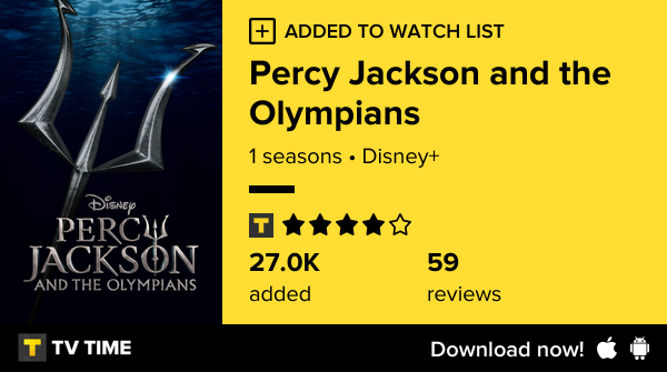 SarahPomier's tweet photo. I've just started following Percy Jackson and the Olympians https://t.co/g3NuHTY2eh #tvtime https://t.co/KsHEFKFb1w