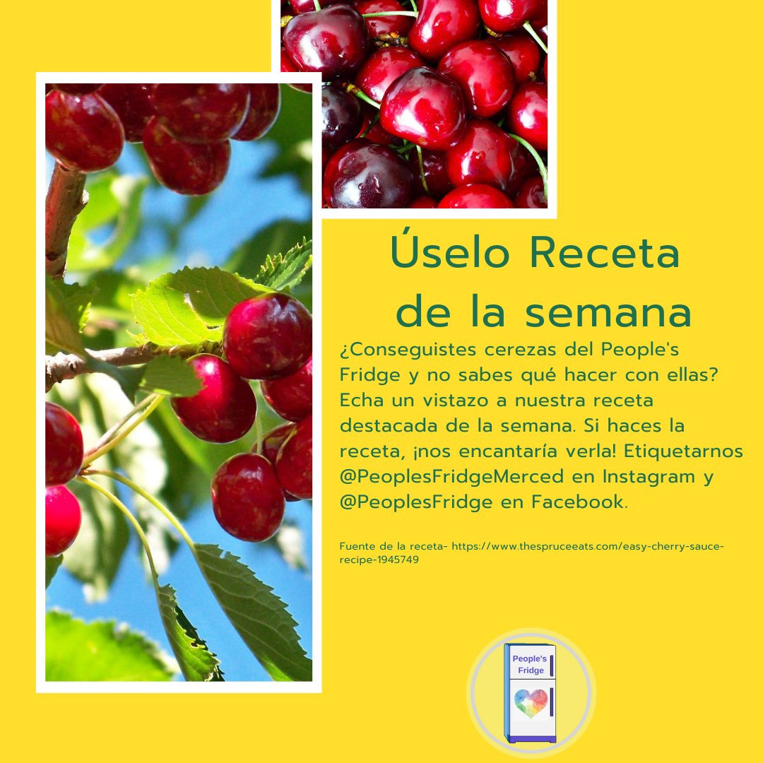 FoodConnect2020's tweet photo. Use up those cherries. #useitup #recipeoftheweek https://t.co/40AZUkZJcN