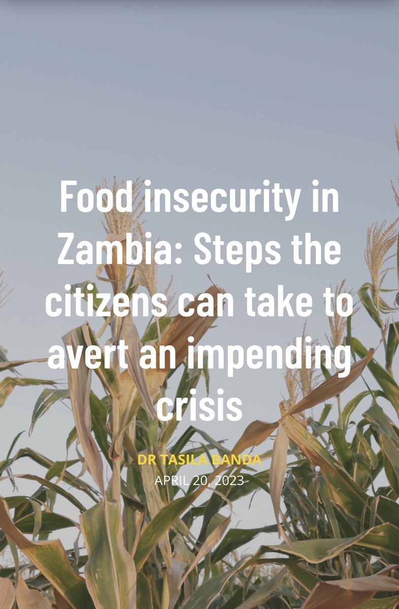 Thanks @ScienceAlly for this blog on Food Security allianceforscience.org/blog/2023/04/f… @SheilaAfrica @MumbaMusondam @AMukwashi @ThandieMwape @RoseMwebaza @UNIZambia