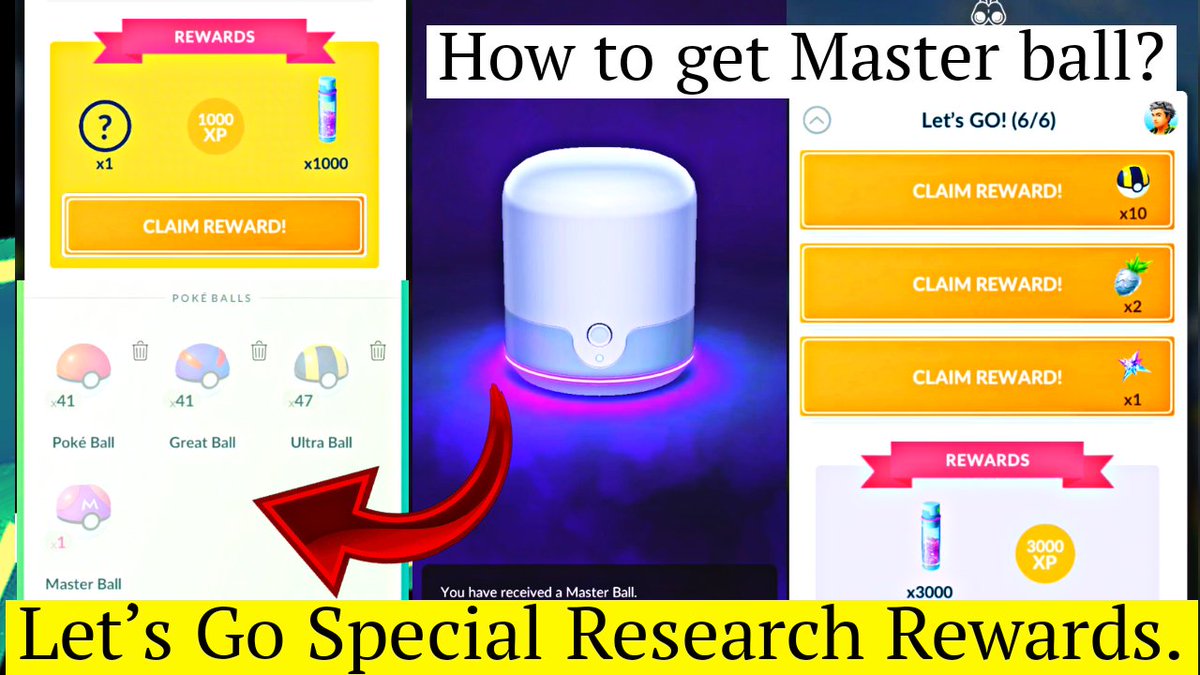 AllAboutInfo09's tweet photo. Let's Go Special Research 4/6 & All Tasks Rewards:-
😍
Finally got master ball & How to use master ball:-
👇👇👇👇👇
https://t.co/kRsCsa8tJy
#pokemon
#shadowraids
#risingshadow
#masterball
#pokemongoevent https://t.co/mAFfoDZq4o