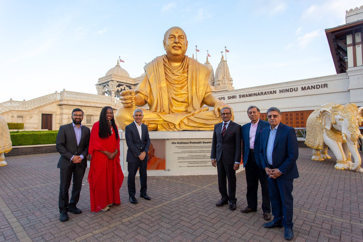 We were delighted to welcome <a href="/KrupeshHirani/">Krupesh Hirani AM for Brent and Harrow</a> , a member of the <a href="/LondonAssembly/">London Assembly</a>, to #NeasdenTemple today. He joined <a href="/MayorofLondon/">Mayor of London, Sadiq Khan</a> <a href="/SadiqKhan/">Sadiq Khan</a> to meet His Holiness Mahant Swami Maharaj and discuss our ongoing collaboration in serving the local community.
