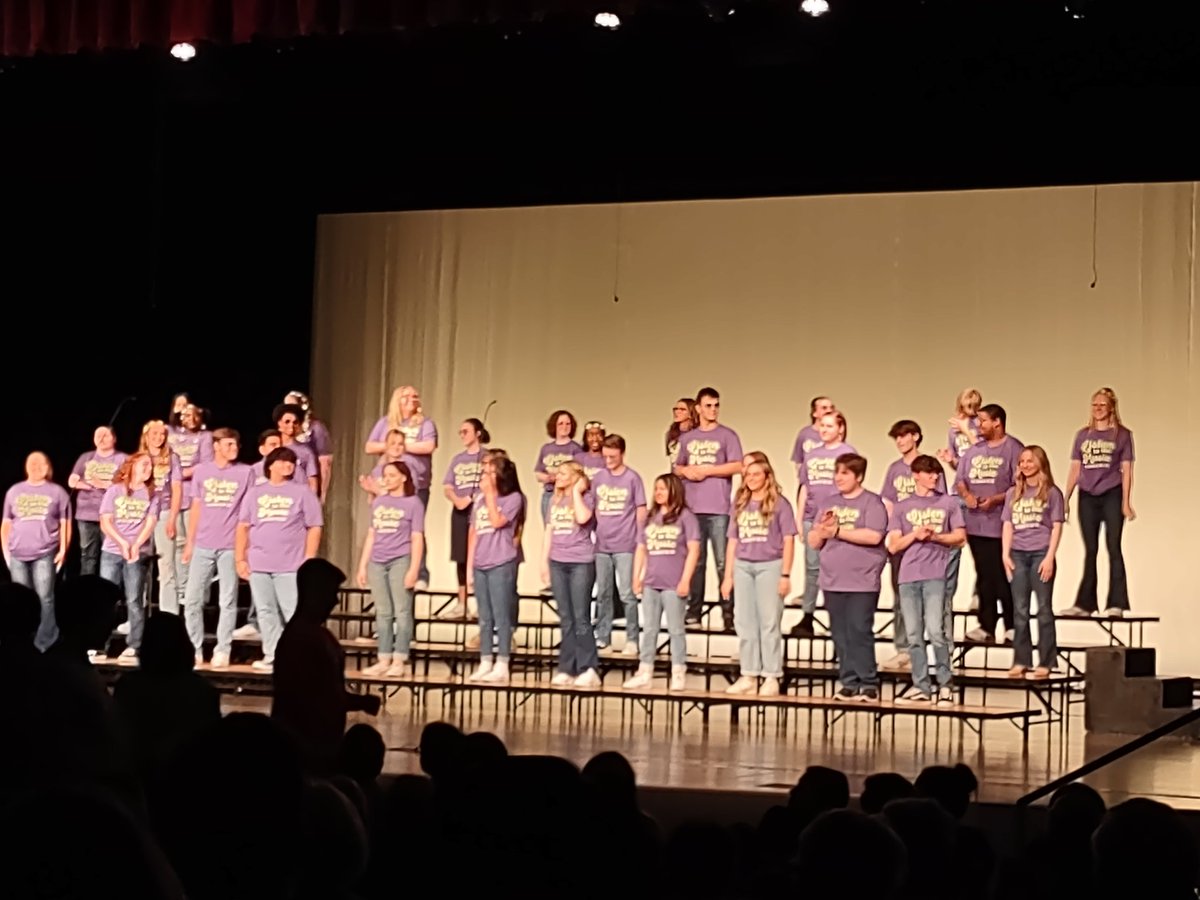 'Listen to the Music' by @choirs_mhs was SO good! The talent, the direction, the choreography, the variety, the humor, the sing-alongs for the audience! It was an amazing way to close the year. Thank you, Choir Seniors!! ♥️💛♥️💛. @McCutcheonHS