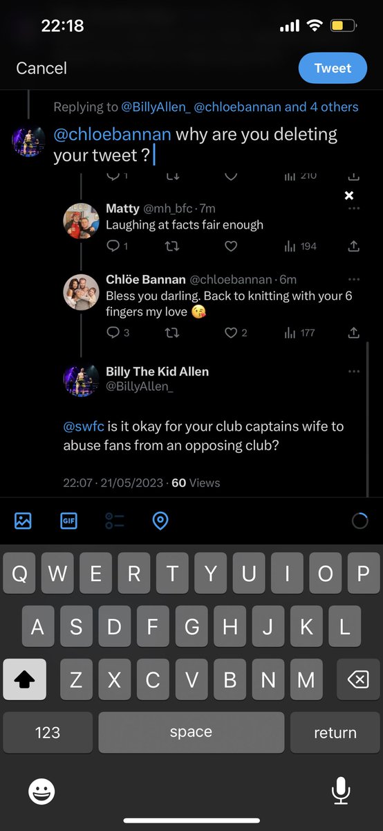 BillyAllen_'s tweet image. @chloebannan deleted your tweet? 
@swfc is it okay for your club captains wife to do this ?