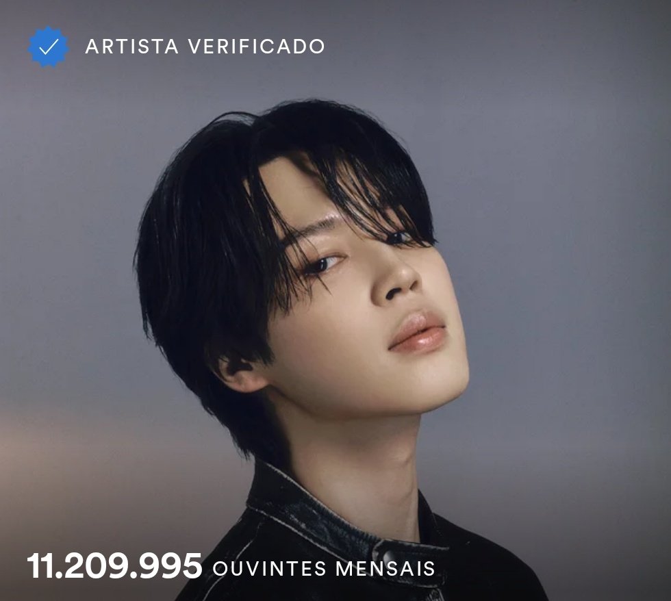 PSBARMY's tweet photo. [📊] O Jimin ultrapassou 11 milhões de ouvintes mensais no Spotify novamente!!

▪︎11.209.995 (+360.973) *Pico: 15,7M* https://t.co/lcfvabOc6Z
