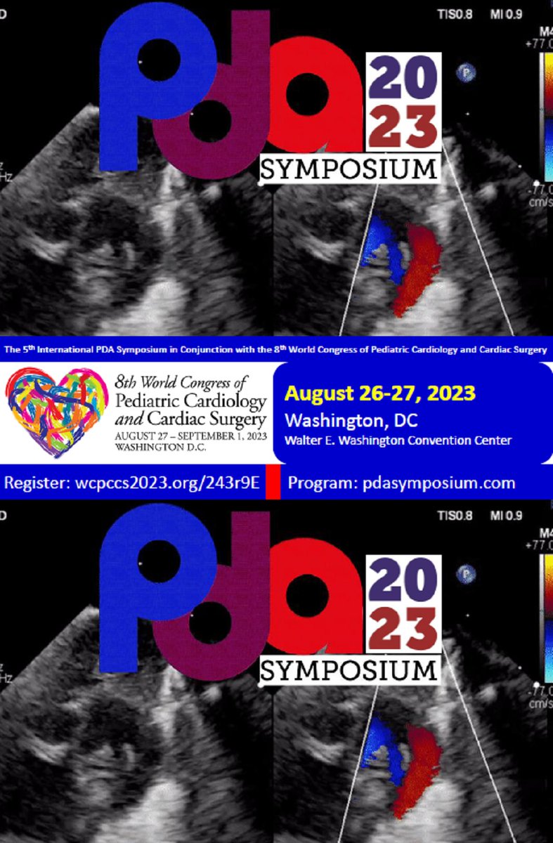 PDA Symposium (@pdasym) on Twitter photo 🔥Attend PDA Symposium ICW <a href="/8thWCPCCS2023/">WCPCCS2023</a>
📣Submit an abstract to #WCPCCS23 last day to submit for oral presentation is tomorrow!
Attend #PDASym and choose from 22 tracks
Cath or Echo or Neonatal Dis
👇Register
wcpccs2023.org/243r9E
pdasymposium.com
<a href="/NeoToday/">Neonatology Today</a> @amir_NHS 🔥Attend PDA Symposium ICW <a href="/8thWCPCCS2023/">WCPCCS2023</a>
📣Submit an abstract to #WCPCCS23 last day to submit for oral presentation is tomorrow!
Attend #PDASym and choose from 22 tracks
Cath or Echo or Neonatal Dis
👇Register
wcpccs2023.org/243r9E
pdasymposium.com
<a href="/NeoToday/">Neonatology Today</a> @amir_NHS