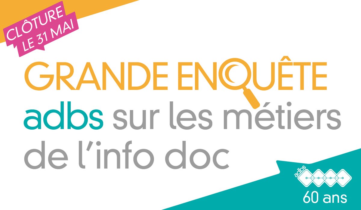 🔔 Dernière ligne droite pour répondre ! Déjà plus de 700 participant.e.s !

Accéder à l'enquête 👉 adbs.fr/groupes/adbs-s…