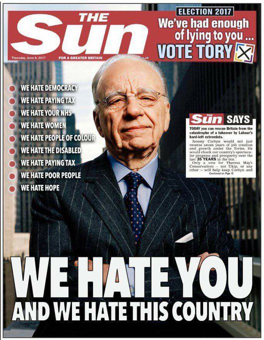 Justice_Seer's tweet photo. @RealNatalieRowe @SkyNews Because, @SkyNews is a rotten, right-wing, Racist, *Mucky Murdoch* #ToryPropagandaMachine! https://t.co/ZqsCyHNcTI