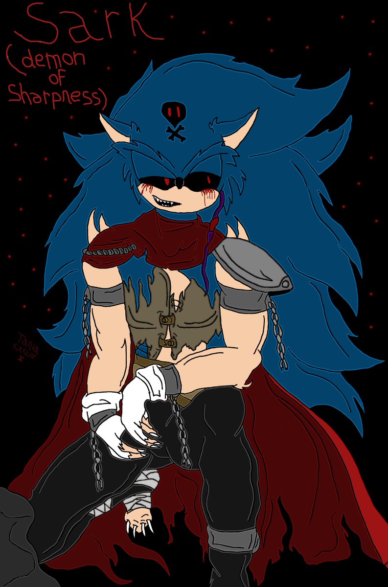 ExetiorTania's tweet photo. Sark, le démon de la netteté dans mon style de dessin et ma version
Sark, the demon of sharpness in my drawing style and my version
#Fanart #Nightmareseries #Sark #digitalart #DemonOfSharpness #NightmareUniverse https://t.co/Pw3imGrzpP