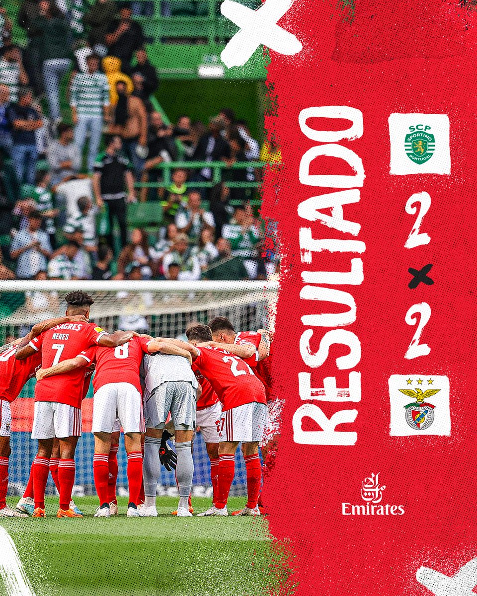 SLBenfica's tweet image. ⏹️ Termina o dérbi. 

#EuAmoOBenfica • #SCPSLB • #Emirates