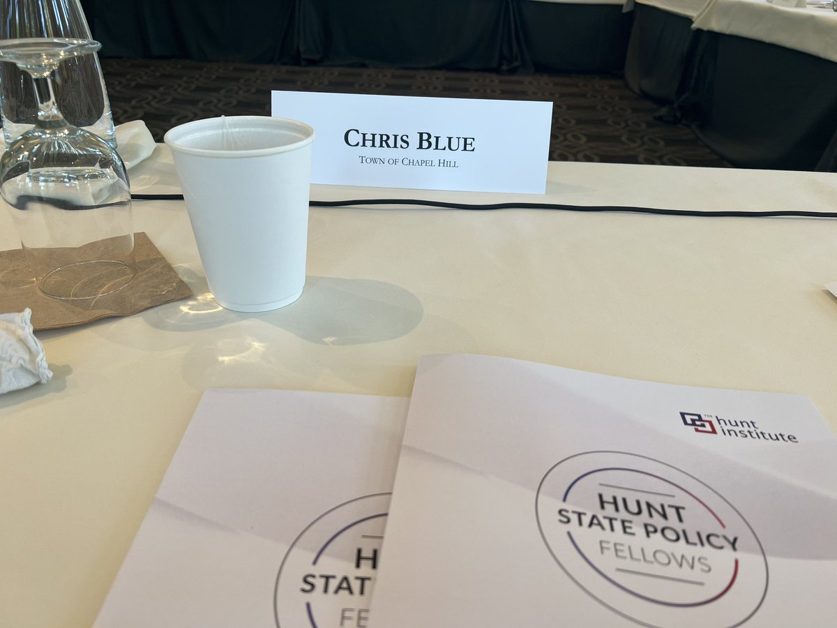 ChiefChrisBlue's tweet photo. I’m thrilled to be a part of The @Hunt_Institute’s 3rd Cohort of Hunt State Policy Fellows, and to have the opportunity to convene in Greensboro for #Education conversations, relationship building, and #EdEquity inspiration. #HSPFellows https://t.co/j1uYYrLCGQ