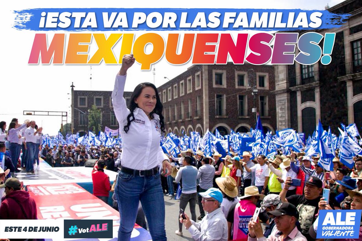 En este proyecto de la unidad hay un amor verdadero por nuestro #Edoméx y las familias. Yo voy de la mano con la gente para defender lo que hemos logrado, cambiar lo que sea necesario y ganar el próximo 4 de junio. #AleGobernadora #UnirEsResolver #VotALE #VamosAGanar