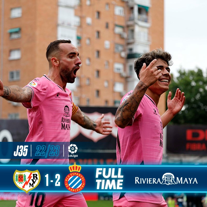 Chupandobanqui2's tweet photo. 🔥 Resultados de los partidos del domingo en #LaLiga 

✅ El @RCDEspanyol se aferra a #PrimeraDivision 
🫵🏻 El @Atleti gana y recupera la segunda plaza 
🦇 El @valenciacf da un paso de gigante en el Centenario de #Mestalla 
🙅🏻 El derbi sevillano acaba en tablas https://t.co/kwn3qZ6Zgb