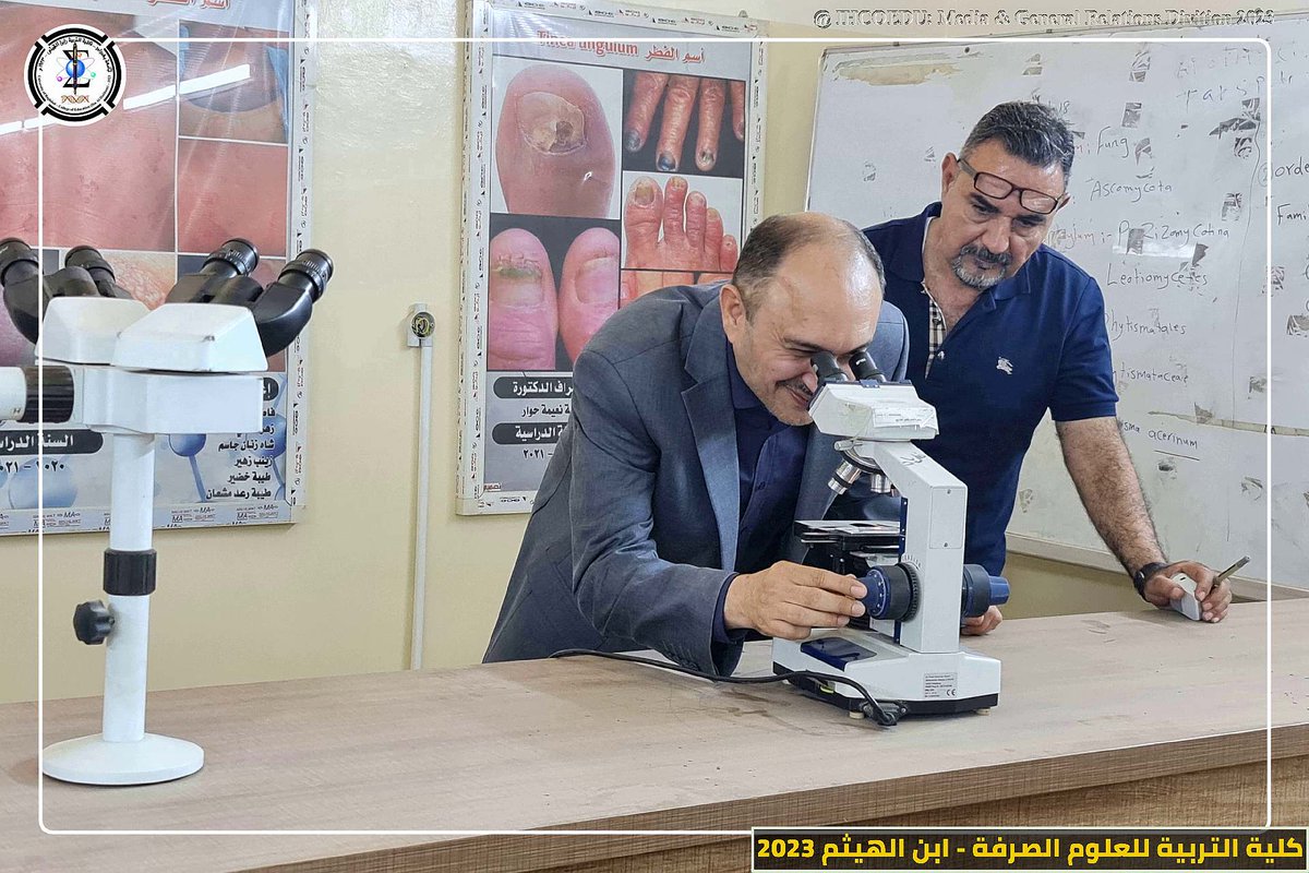 ihcoedu's tweet photo. عميد الكلية يزور قسم علوم الحياة و يطلع على خطة القسم لتطوير المختبرات العلمية للدراسات الاولية و العليا

https://t.co/m7o1x5LpNr https://t.co/f41xzeGBsI