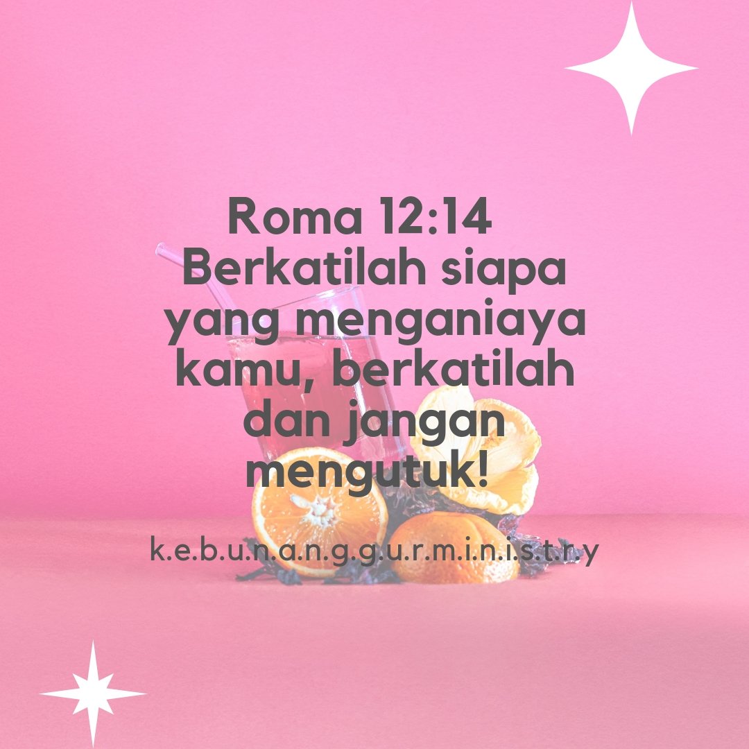 KebunAnggurmin's tweet photo. Roma 12:14 💙
Berkatilah siapa yang menganiaya kamu, berkatilah dan jangan mengutuk!
#firmanallah #firmanhidup https://t.co/TniNBizfVD