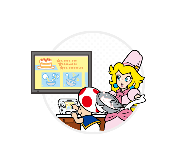 Peach & Toad - Wii U webpage