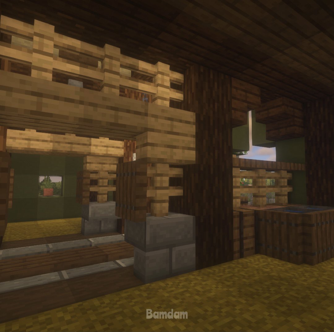 bamdammc's tweet photo. Spruceview Stables! I’ve since learned how to build trees so maybe I should add some! 

#minecraft #Minecraftbuilds #minecraftbuild #mc https://t.co/3OiPJDgvKL