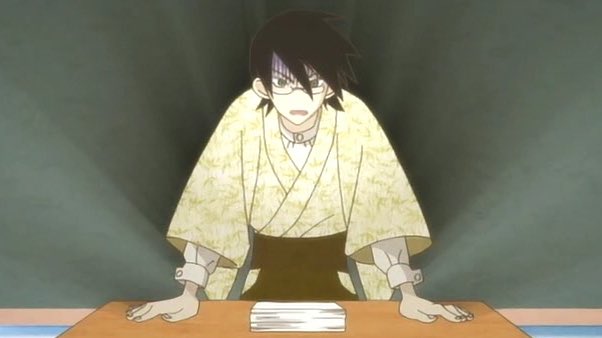 KoreanOTD's tweet photo. Today’s first *NEW* Korean Character of the day is: 절망 (Nozomu Itoshiki) from Sayonara Zetsubou Sensei! (Him/He) 🇰🇷

He is heavily implied to be Zainichi Korean!
🌊 https://t.co/pQS4lk4SAa
