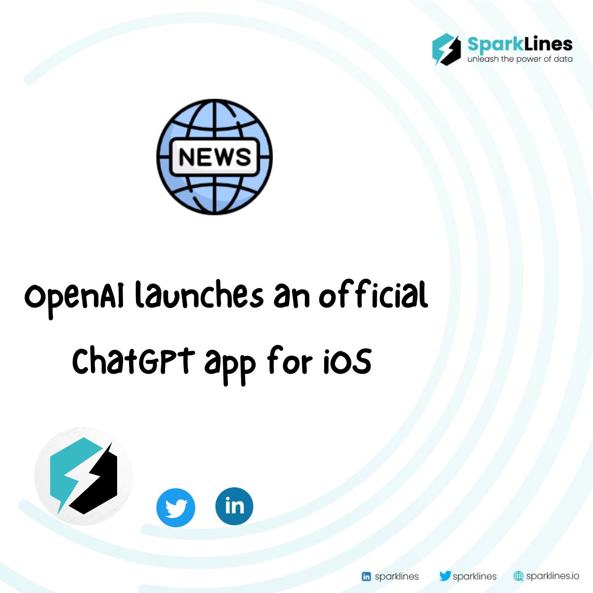 SparkLines_io's tweet photo. 📣 Big news! OpenAI unveils ChatGPT app for iOS, bringing tailored advice, seamless conversations, and exclusive features to your fingertips. Prepare for a new era of conversational AI. #OpenAI #ChatGPT #iOS #Innovation #AppLaunch https://t.co/DadpbKRR6B
