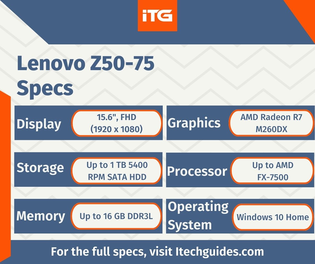 Do you need a laptop that is capable of running most #games effectively? These #Lenovo #Z50-75 #specifications will give you all the #details you need about this #gaming #laptop. To #read the full #Product specs, click loom.ly/qB2MJyY