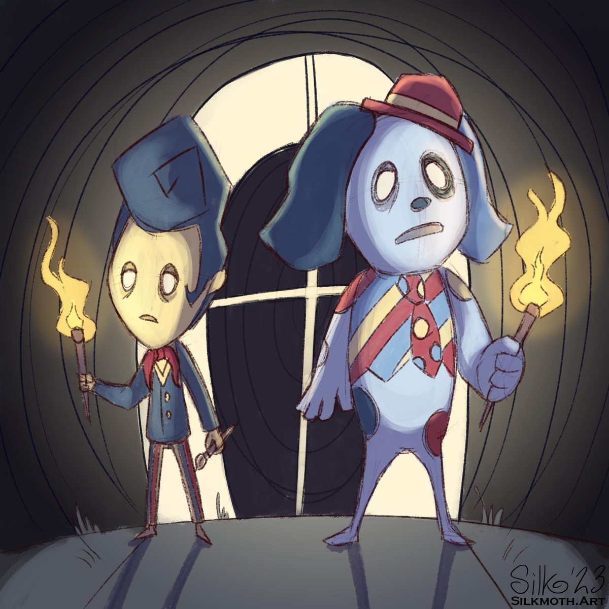 Welcome Home meets Don't Starve Together!

Here Home is the darkness, the entity that keeps pulling characters into The Neighborhood. 

What do you think? Would you like to see other WH characters in this style? #welcomehome #DontStarveTogether #WallyDarling #barnabybbeagle