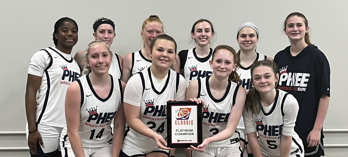 Had a great time with my teammates at the Classic in Louisville, KY, going 5-0 and winning the platinum championship! Cant wait for the next one! #gophee @PheeElite @dloldani @hillsborogirls