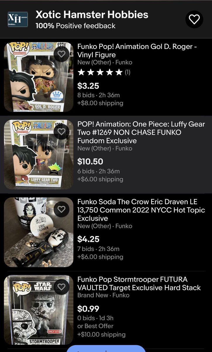 Great prices on 🔥 Funko auctions ending soon! #FunkoFamily 👀 
RT & Share! 🙏

ebay.com/sch/i.html?_dk…