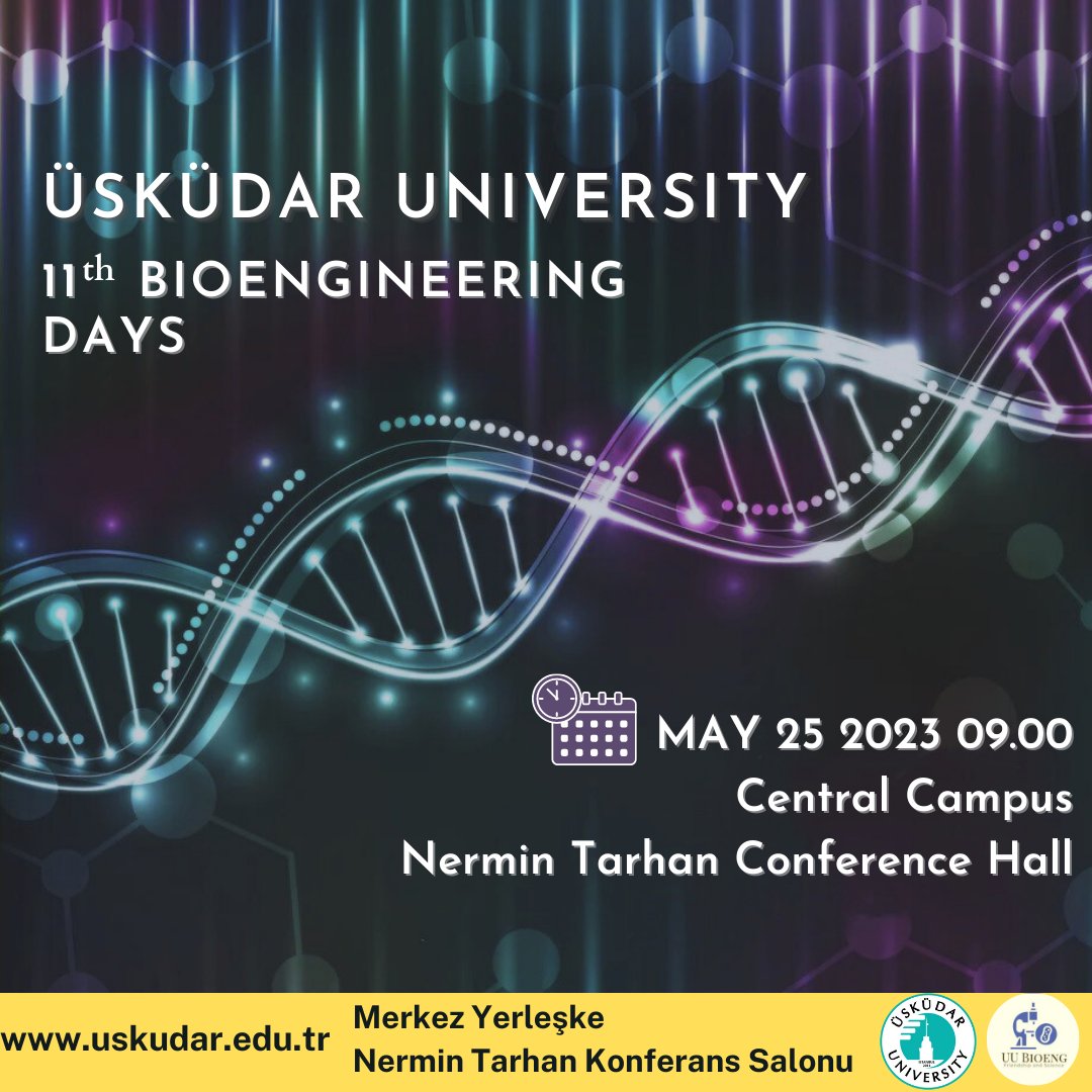 bioengtec's tweet photo. Our 11th Bioengineering days schedule is announced!!
On the 25th of  May 2023,in Nermin Tarhan hall. 
Anyone can join, the event is free, please register using the link below:

https://t.co/7t5MNatZmc https://t.co/5yFleZ9Gen