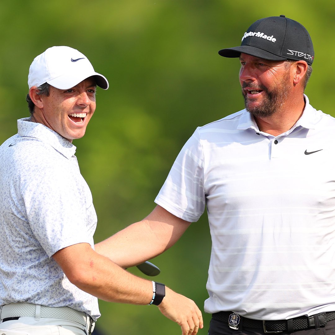 TaylorMadeGolf's tweet photo. When the golfing world rallies around “Why not?”, it’s been a special week. Michael Block entertained us all with a hole-in-one for the ages, drivers off the deck, and an infectious attitude. Congrats on checking off that bucket list moment, Blockie. #BeyondDriven #TeamTaylorMade https://t.co/axIqgcgoLm