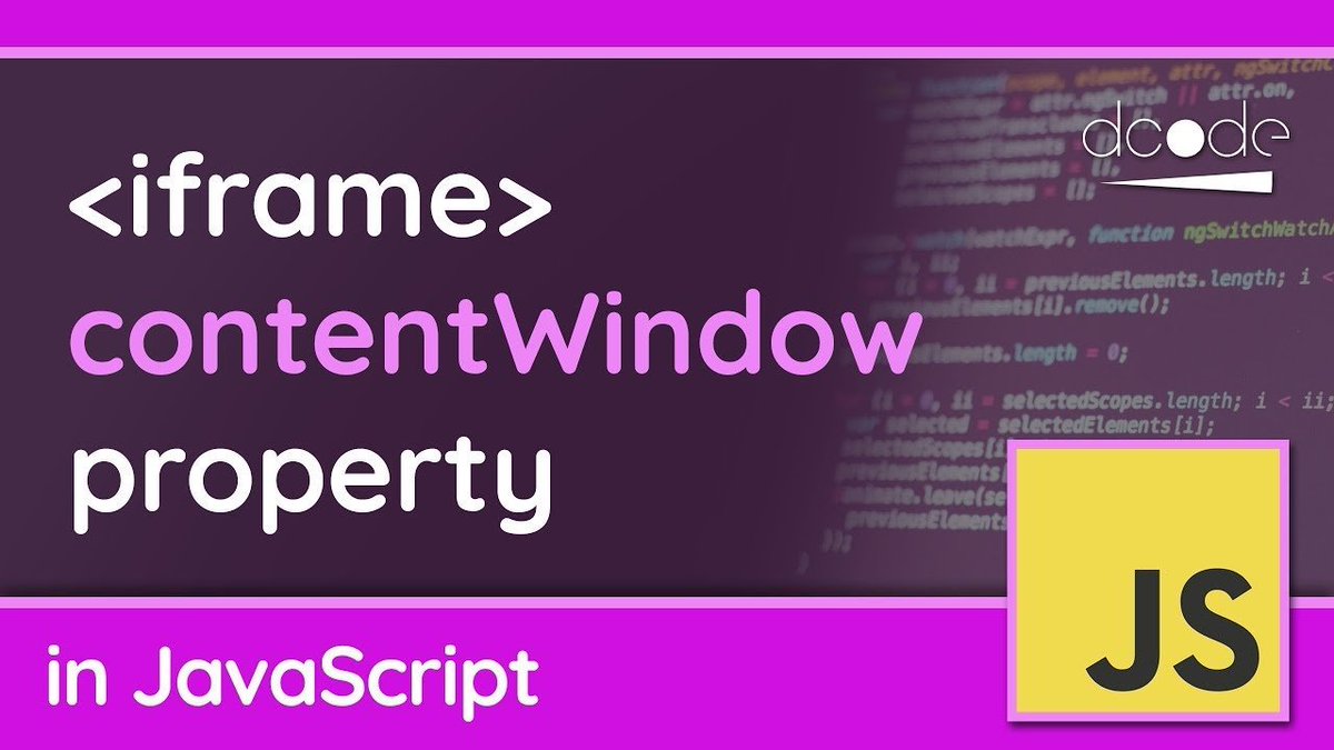 #Video: Accessing an iframe document (contentWindow) - #JavaScriptTutorial 📹 - rite.link/jI9X 👈🏼Get the #CompanyLogo #API that does what #chatGPT cannot do