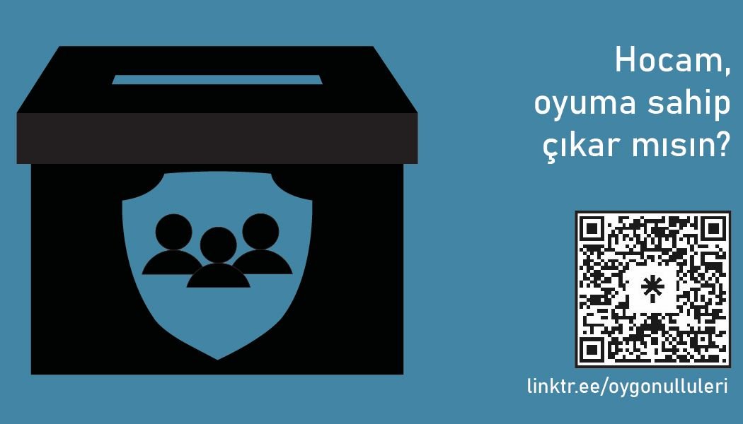 Sandıklarda görev almak ve oylara sahip çıkmak için bize katılın.
linktr.ee/oygonulluleri