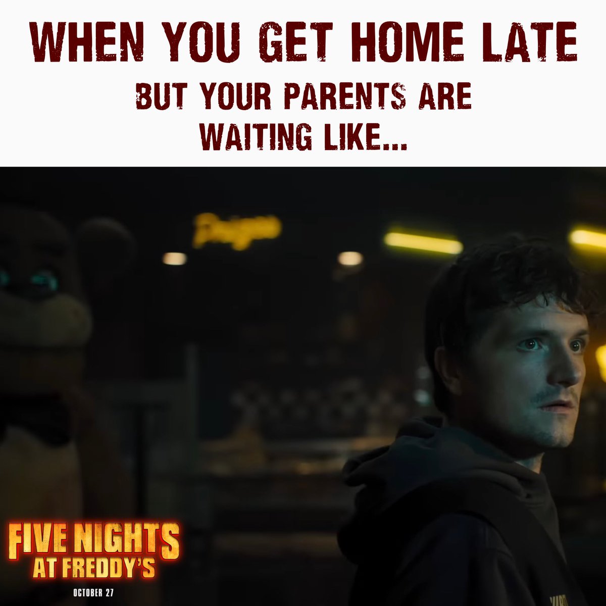 KellytoyDK's tweet photo. reasons why I should be the fnaf movie social media person https://t.co/4pfMjLhWDQ