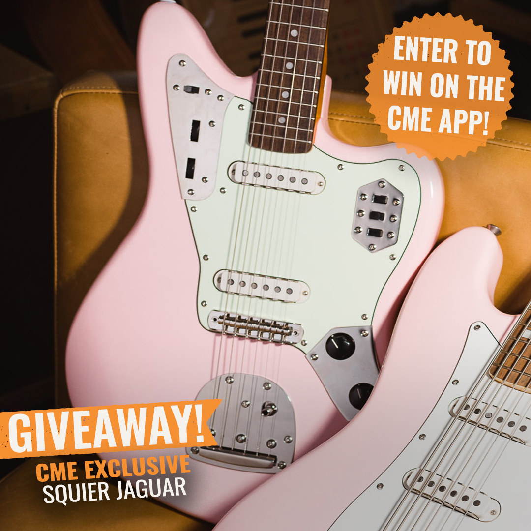 We sold out of our #CMEexclusive run of Squier Classic Vibe ‘60s Jaguar models in Shell Pink—all except for one! Enter for a chance to win Fender’s top-of-the-line guitar design—for FREE—exclusively available via the Giveaways tab in the CME Mobile App! bit.ly/3V2M5sI