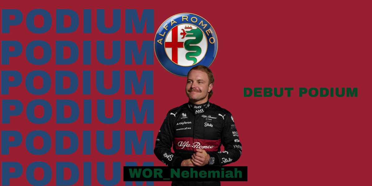 Let's mention WOR_Nehemiah which with a mid field car took in the Netherlands 🇳🇱 his first podium on the debut of the league!! Awesome performance by the new driver which gives Alfa Romeo big points into his championship fight for 5th place! 😌😌