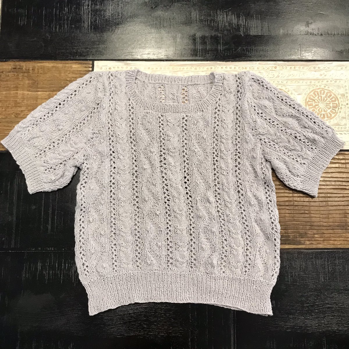 takaryou_66's tweet photo. パフスリーブセーター完成。
1人だと着画難しい…
🧶: #saredo /recycled cotton
📝:毛糸ピエロ/ https://t.co/qPq7sWWsZD https://t.co/DUZNdnnOQz