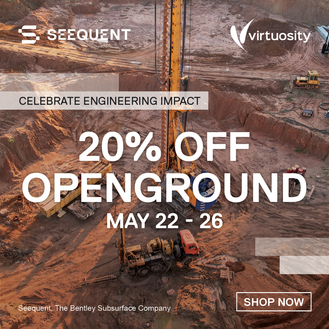 OpenGroundGIM's tweet image. 🛒 Shop now and get your OpenGround subscription: virtuosity.bentley.com/geotechnical-e… 

#OpenGround #SALE
