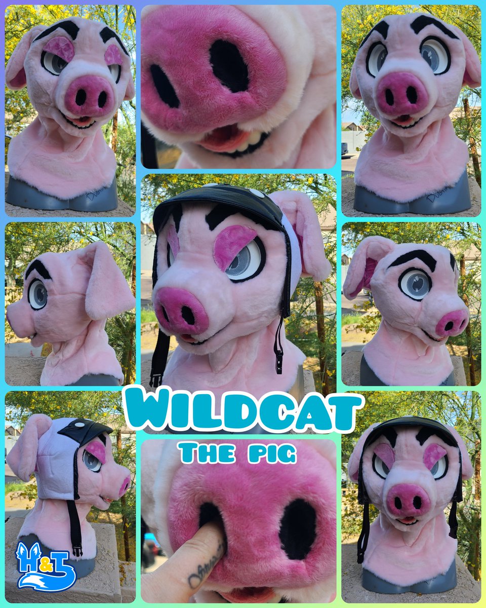 HeadsAndTailsAZ's tweet image. 🐷🐷🐷

Features include a pickable nose, plush removable helmet, and minky accents!

This suit was so much fun to build and a real challenge! From a species I&apos;ve never built, to a helmet prop. I hope to get a chance to make more piggies!