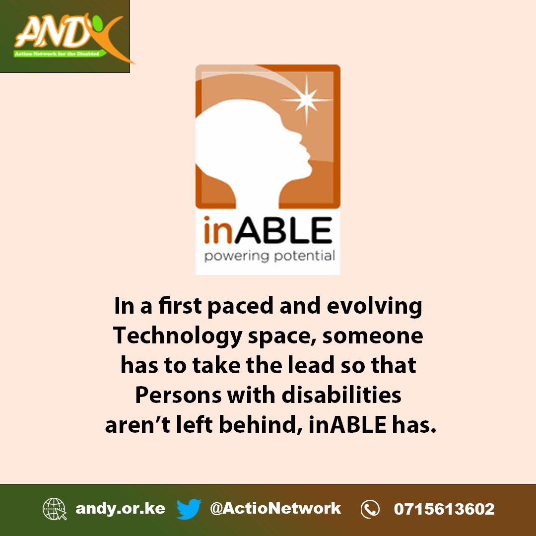 ANDY Tweets (@actionetwork) on Twitter photo We're celebrating <a href="/inABLEorg/">inABLE.org</a>, promoting digital accessibility for #PWDs. Let's applaud their work on #GAAD. Join their Inclusive Africa Conference on May 29-31. Let's shape an inclusive future together! ♿️🌐 #DigitalAccessibility #InclusiveAfricaConference. We're celebrating <a href="/inABLEorg/">inABLE.org</a>, promoting digital accessibility for #PWDs. Let's applaud their work on #GAAD. Join their Inclusive Africa Conference on May 29-31. Let's shape an inclusive future together! ♿️🌐 #DigitalAccessibility #InclusiveAfricaConference.